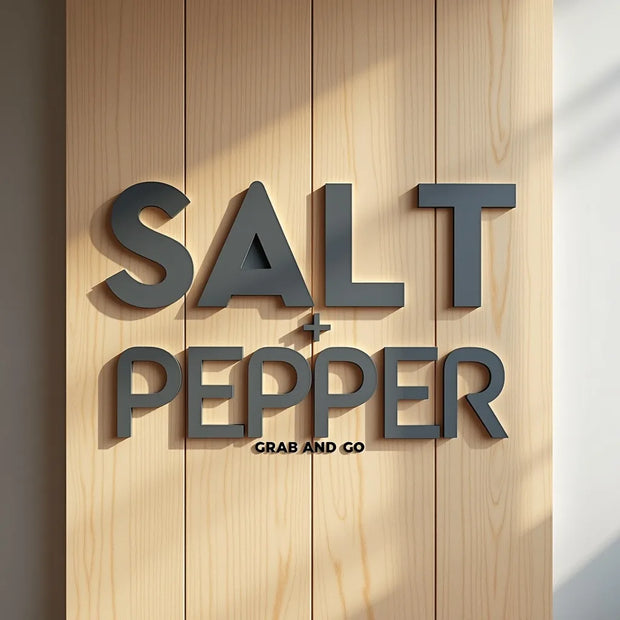 Acrylic sign with modern lettering for business branding