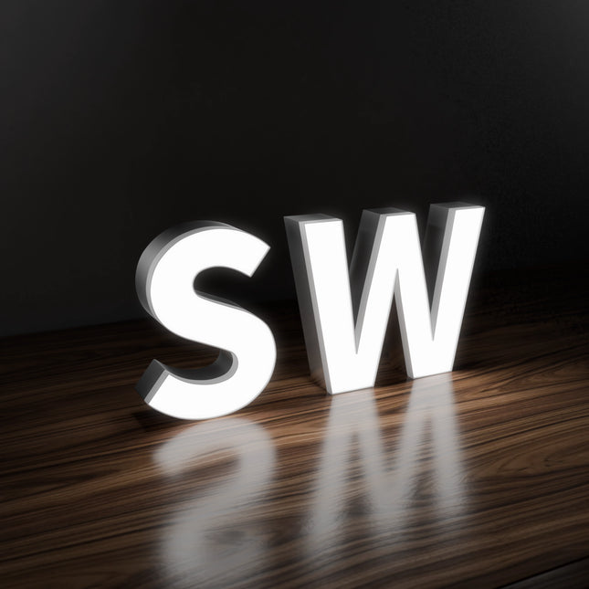 SW face-lit (trimcap) channel letters ON