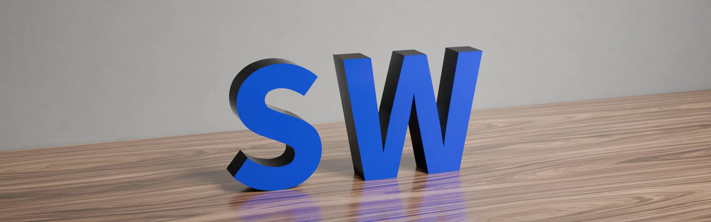 Reverse halo-lit channel letters illuminated sign OFF