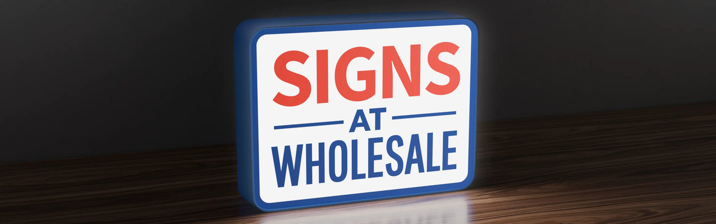Signs at Wholesale Lit-shape illuminated lightbox sign