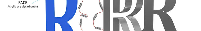 trimless channel letters construction diagram