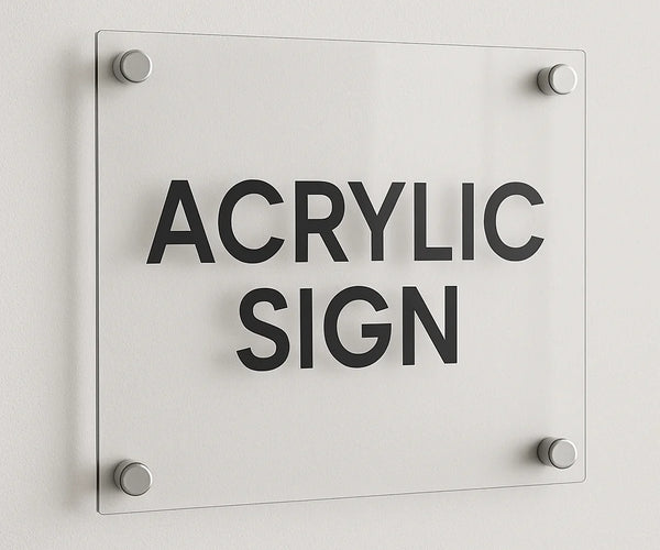 Acrylic Sign Samples Flat-cut, Layered, & Printed Acrylic Signs at Wholesale Prices – Signs ...