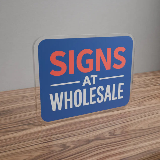 Signs at Wholesale Custom UV print acrylic sign 