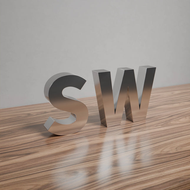 SW fabricated metal signs