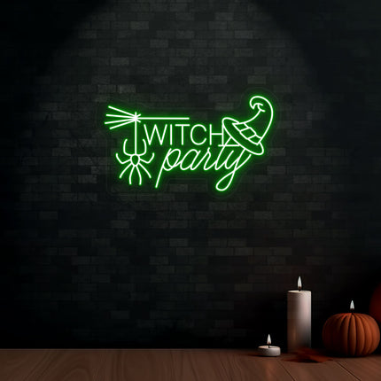 Witch Party Neon Sign | Indoor | Wall Mounting