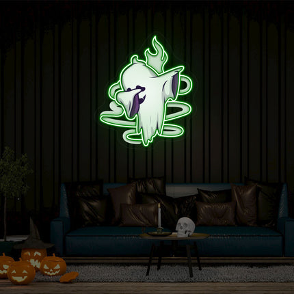 Stylish Ghoul Dab Neon Artwork | Indoor | Wall Mounting