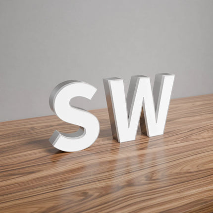SW face-lit (trimcap) channel letters OFF
