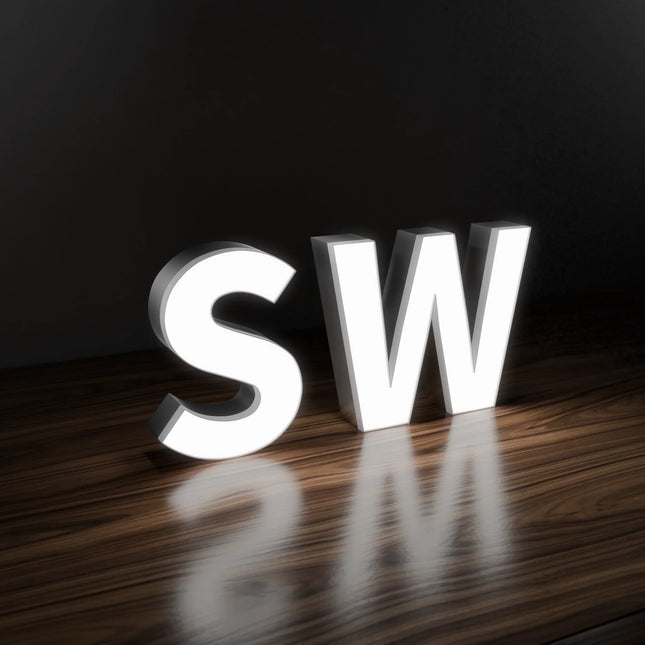 SW face-lit (trimcap) channel letters ON