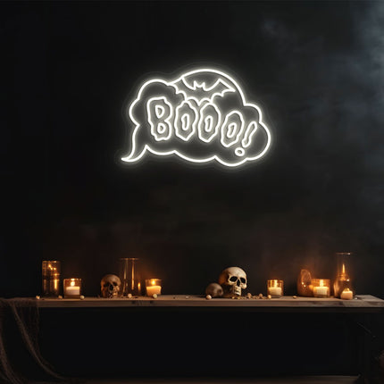 Spooky Booo Neon Sign | Indoor | Wall Mounting