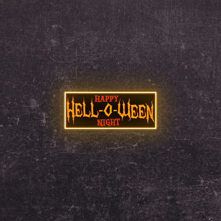 Hell-O-Ween Neon Artwork | Indoor | Wall Mounting