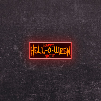 Hell-O-Ween Neon Artwork | Indoor | Wall Mounting