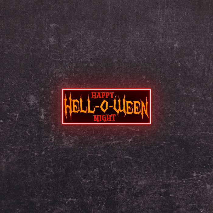 Hell-O-Ween Neon Artwork | Indoor | Wall Mounting