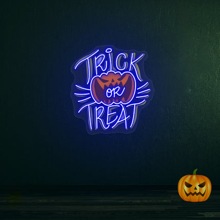 Trick Or Treat Neon Artwork | Indoor | Wall Mounting