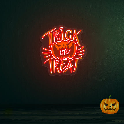 Trick Or Treat Neon Artwork | Indoor | Wall Mounting